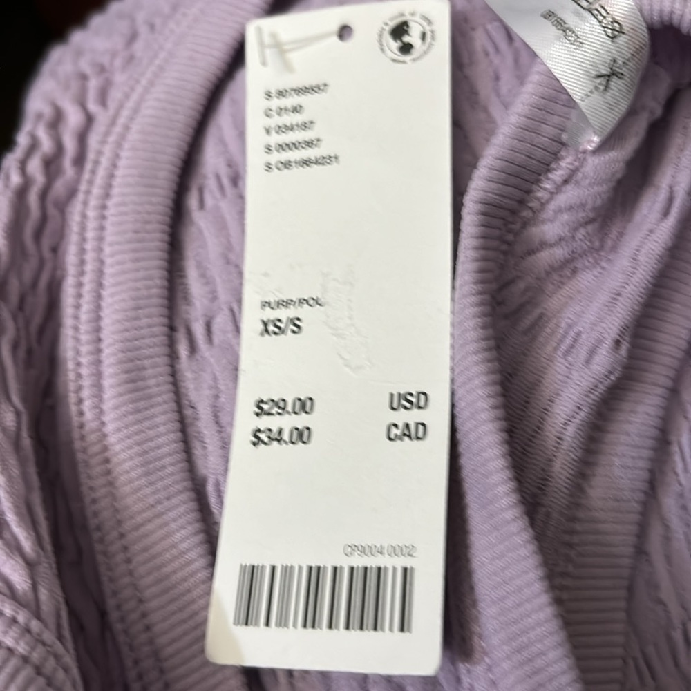 Out From Under Seamless. Textured Bra Top Lavender - Picture 6 of 6